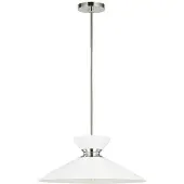 Visual Comfort Heath Wide takpendel nickel