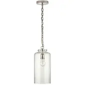 Visual Comfort Katie Cylinder takpendel nickel/glas