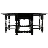 Newport Balmoral matbord estate black