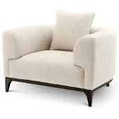 Eichholtz Brannan fåtölj bouclé chalk white