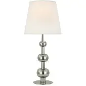 Visual Comfort Comtesse bordslampa trippel nickel M