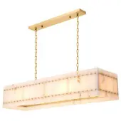 Eichholtz Ruby taklampa alabaster mässing