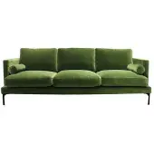Ruth & Joanna Bonham soffa 3-sits amazon green/svart