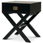 Newport Ashley sidobord modern black