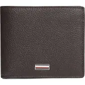 Tommy Hilfiger Plånbok 'Signature Plaque Bifold' mörkbrun