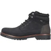 Rieker Boots med snörning gyttjefärgad / svart