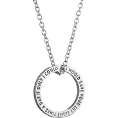 Lumoava x Moomin Snorkfröken Quote silverhalsband MO561820000