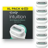 Wilkinson Sword Intuition 2in1 Blades Sensitive Care 6 Pack