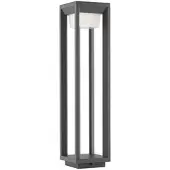 PRIOS LED pollare Gamion , Aluminium / grå / zink, Aluminium / grå / zink, Modern, LED-utomhuslampa