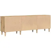 vidaXL TV-bänk Artisan Ek Trä 150,2 x 30,3 x 50,2 cm TV-bänk
