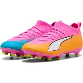 Puma Ultra 6 Match FG/AG Dreamrush - Rosa/White/Orange/Blå/Svart Barn, storlek 32