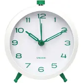 Karlsson väckarklocka Button Retro retro green KA6143GR