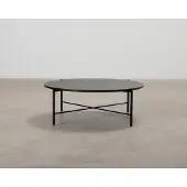 Hakola Round soffbord ø 90 cm svart