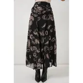 Big Dart Hög midja Paisley maxi kjol