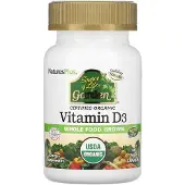 NaturesPlus Source Of Life, Garden, D3-vitamin, Vegetabiliska kapslar 60