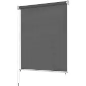 vidaXL Rullgardin utomhus 220x140 cm antracit
