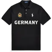 Ralph Lauren för män. 710B20862001 Polo Classic Fit Tyskland svart (XXL), Casual, Bomull, Kort ärm