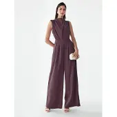 BWLDR Jumpsuit 'Annie' mörklila