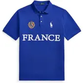 Ralph Lauren för män. 710B20852001 Polo de Francia Classic Fit blå (XXL), Casual, Bomull, Kort ärm