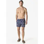 KOROSHI Badshorts marinblå / röd / off-white