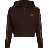 Adidas Sportsweatjacka brokad / mörkbrun / svart