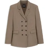 BOSS Slim-fit blazer in gabardine twill