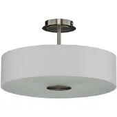 LINDBY Taklampa Josia , dimbar, Vitt / opal, Hall, Textil / tyger / siden, Modern, Taklampa