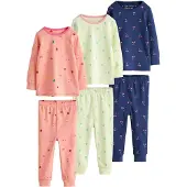 Next Pyjamas marinblå / ljusblå / pastellgrön / pitaya