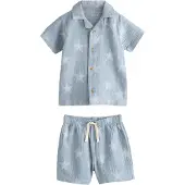 Next Pyjamas duvblå / pastellblå