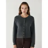 Busem Rundhalsad knäfd cardigan