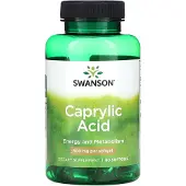 Swanson Health , Kaprylsyra, 600 mg, 60 mjuka kapslar