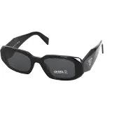 Prada Sidologotyp Präglade Oregelbunden Form Solglasögon Unisex Solglasögon Svart 0PR-17WS-1AB5S0 Basic Packaging-Eyeglass Case+Box,51 gray