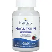 Nordic Naturals , Magnesium Gummier, Blåbär Lavendel, 300 mg, 60 Gummier (100 mg per Gummy)