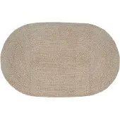 vidaXL Områdesmattor Vit 205 x 305 cm Jute