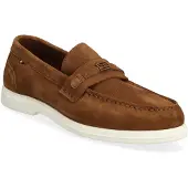 Tommy Hilfiger Flag Plaque Suede Loafers