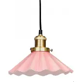 PR Home Pendellampa August, Ø 25 cm, rosa, stickkontakt August, Violett / rosa / rosè, Vardagsrum / matsal, Glas, Pendellampa