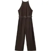 Mango Jumpsuit 'Le' choklad