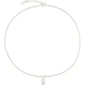 Diesel Halsband röd / silver