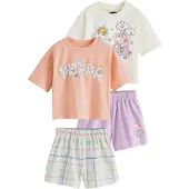 Next Pyjamas 'Peppa Pig' ljuslila / aprikos / ljusrosa / vit