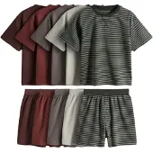 The Set Pyjamas mörkgrå / gran / pastellgrön / vinröd / mörkröd
