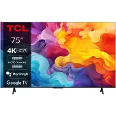 TCL 75P655 - 75" Diagonal klass (74.5" visbar) - P655 Series LED-bakgrundsbelyst LCD-TV - Smart TV - Google TV - 4K UHD (2160p) 3840 x 2160 - HDR -...