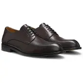 BOSS Leather Derby shoes with embossed logo