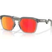 Oakley - Solglasögon - Hstn SQ Matte Grey Smoke Prizm Ruby för Unisex - Grå
