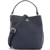 Ralph Lauren för kvinnor. 431969365003 Liten Reese-väska i marinblått korslagt läder (OSFA), Casual, Hud, Marino