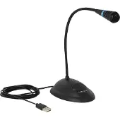 DeLOCK Svanhals USB-mikrofon 65871 Sändare signal:USB, Sladd inkl. kabel, Stativ