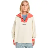 Quiksilver Sungai Block Half-Zip Fleecetröja bone white, L