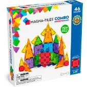 Magna-Tiles Combo 46-stycken Magnetkonstruktion Stll in det ursprungliga magnetiska byggnadsmrket