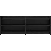 vidaXL TV-skåp 135 x 33 x 47 cm Svart ek Konstruerat trä