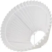 Nielsen plisserat vitt skydd HACIENDA 21 cm