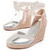 Montevita Wedge Espadrille Balenci2 Silver